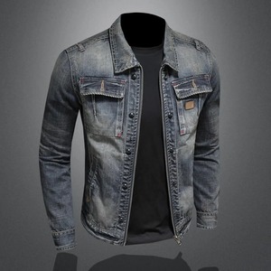 Veste en jean pour homme à séchage rapide, design optimal, sur mesure, de qualité supérieure, respirante, élégante, chaude, avec logo personnalisé. - Product Image 4