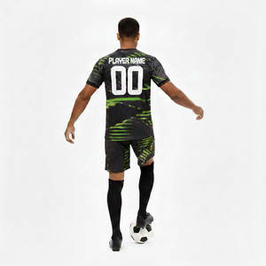 Conjunto de Uniforme de Fútbol Personalizable, Pantalones Cortos de Secado Rápido, Tela Transpirable, Unisex para Adultos, Opciones de Logotipo Personalizado, Múltiples Opciones de Material - Product Image 3