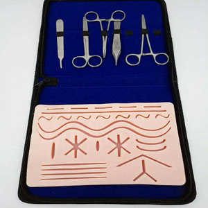 Kit de formation personnalisé pour la pratique manuelle des sutures chirurgicales pour étudiants en médecine, coussin de pratique réaliste pour la suture cutanée, léger - Product Image 1