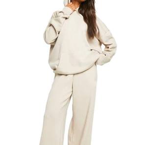 Sudadera con Capucha Corta Informal para Mujer, Marca King, con Bolsillos Bordados, Manga Larga, Tejido de Felpa, 240g, Poliéster/Algodón - Product Image 1