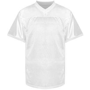 White Mesh Football Jersey Blank <b>Athletic</b> Practice Shirt Short Sleeve V Neck Custom Teamwear Adult Unisex Custom American Footba - Product Image 1