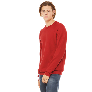 เสื้อสเวตเชิ้ตแขนยาวคอวีทรงปกติสำหรับผู้ชาย สีแดง ผ้าถัก สวมใส่สบายๆ สำหรับฤดูใบไม้ร่วง สีพื้น ผ้าฝ้าย 100% - Product Image 2