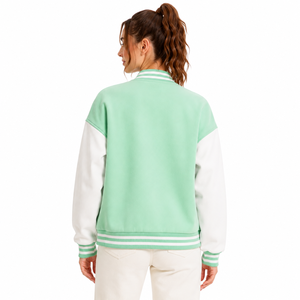classic <b>varsity</b> <b>jacket</b> for women designed with a stylish fit soft material and versatile appearance for daily fashion layering - Product Image 3