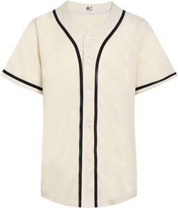 Chemise décontractée à manches courtes boutonnée Dehaner Navy Baseball Jersey, couleur unie, style sportif, vêtement d'été, polyester à séchage rapide - Product Image 4