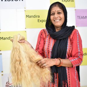 Cuticule brute non transformée alignée Genius Weft Bundles Blonde Wavy Hair Machine Double Weft Deep Wave Cheveux humains vietnamiens - Product Image 6