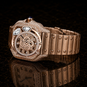 Reloj de Lujo con Diamantes Moissanite para Hombre, Reloj de Pulsera de Acero Inoxidable - Product Image 3