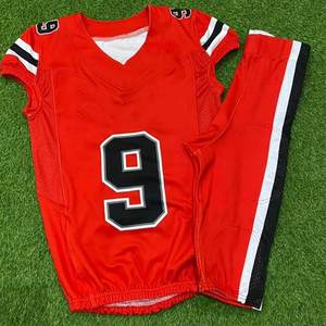 Uniformes de football américain de haute qualité Star Works Corporation, designs personnalisés, impression par sublimation, séchage rapide, respirant - Product Image 2