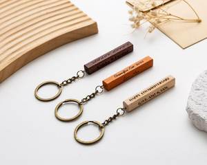 Wooden <b>Name</b> Keychain,Keychain for Men,Custom Key <b>Chain</b>,Boyfriend Keychain,Anniversary Gifts,Bridesmaid Gifts,Bridal Party Gifts - Product Image 2