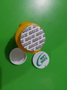 Tapa de Espuma Sensible a la Presión, a Prueba de Fugas, para Botellas de Plástico, Grado Farmacéutico, Impresa con Serigrafía - Product Image 3