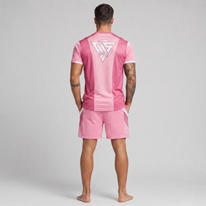 Breathable Summer Lounge Wear with Printed <b>T</b> <b>Shirt</b> and Shorts <b>for</b> <b>Men's</b> High Quality Lightweight Custom Summer Sets - Product Image 5