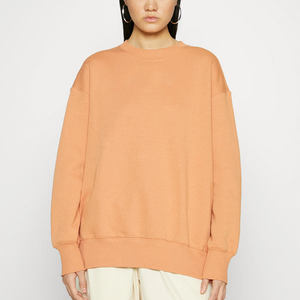 Sweat-shirt surdimensionné en molleton 100 % coton tricoté de haute qualité pour femme avec broderie personnalisée sur le devant, écologique et à séchage rapide - Product Image 5