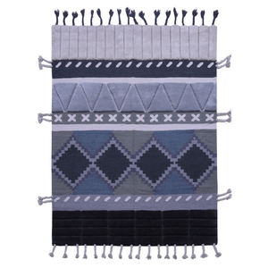 Ensemble de tapis en jute géométriques brodés de haute qualité, en gros, pour salon et chambre, design magnifique, en vente - Product Image 1