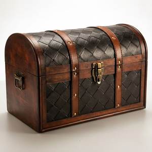 Luxury Galvanized Metal Storage Trunk Set of 3 Decorative Nesting <b>Boxes</b> Vintage <b>Lockable</b> Home Organizer - Product Image 6