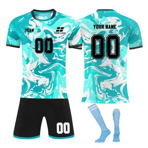 2526 Maillot de football respirant pour homme, personnalisé avec le nom de l'équipe, manches courtes, antibactérien, 100% polyester - Product Image 4