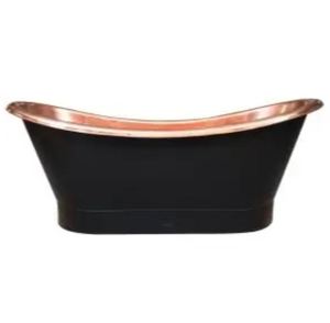 Bañera de Cobre Ovalada Independiente, Artesanal India, Duradera y de Lujo, para Adultos, para Baño en Casa - Product Image 1