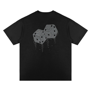 Camisetas de Alta Calidad con Pedrería, Camisetas con Estampado de Pedrería Personalizado, Camisetas con Cuello Redondo, Fabricantes de Camisetas Premium, Camisetas con Hombros Caídos - Product Image 4