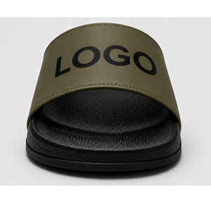 Sandalias Deslizantes de EVA Verde Oliva con Logotipo Personalizado para Hombre y Mujer |   Pantuflas Antideslizantes de Verano |   Fábrica OEM ODM - Product Image 4