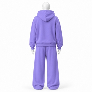 2026 Women Relaxed Fit Oversized Hoodie Jogger Set Streetwear Tracksuit Casual Urban Two Piece Soft Fleece <b>Clothing</b> Wholesale - Product Image 2