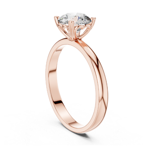 Anillo Solitario de Moissanita de Corte Brillante de 1.0 ct, Plata de Ley 925, Joyería Fina Hecha a Mano, Anillo de Compromiso, Regalo de Aniversario de Lujo - Product Image 4