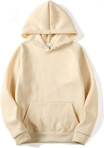 Sweat à capuche unisexe épais 350 g/m² en coton molletonné brossé, design pull-over, logo imprimé personnalisé, streetwear automne, respirant - Product Image 2