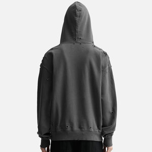 Wholesale Rate Best Design Basics Men <b>Distressed</b> Hoodies Latest Design <b>Top</b> Selling Breathable Men <b>Distressed</b> Hoodies - Product Image 4