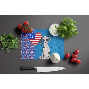 Arlequin Great Dane USA Planche à découper décorative en verre trempé Planche de service de cuisine de grande taille Planche à découper Assiettes à vaisselle - Product Image 3