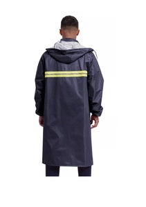 Ensemble imperméable et respirant en polyester avec capuche amovible, personnalisable OEM, unisexe, pour adulte, équipement de pluie d'hiver - Product Image 3