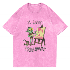 Camiseta Oversize 100% Algodón, 180-300gsm, Peso Pesado, con Relieve 3D, Diseño Gráfico Personalizado, Premium, para Hombre y Mujer, Casual - Product Image 2