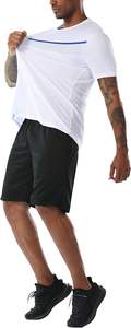 RPOVIG - Conjunto Deportivo de 3 Piezas para Hombre, Camiseta y Pantalones Cortos con Bolsillos con Cremallera, Secado Rápido, Ropa Deportiva para Gimnasio, Entrenamiento, Running, Verano, Casual - Product Image 4