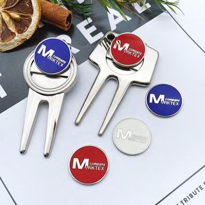 Logotipo personalizado Metal Golf Divot Herramienta de reparación Divot Golf Tool - Product Image 1