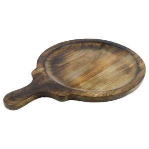 Plato de Servir Redondo de Madera Esmaltada, Material de Madera, Vajilla de Cocina para Interiores, Plato de Servir con el Mejor Diseño - Product Image 2