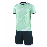 Maillot de football personnalisé en sublimation bleu panthère, blanc et noir, uniforme de football entièrement personnalisable et maillot de football