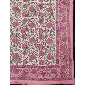 Edredón Reversible de Algodón 100% con Estampado Floral Hecho a Mano, Estilo Vintage, Ecológico, para Cama Doble - Product Image 2