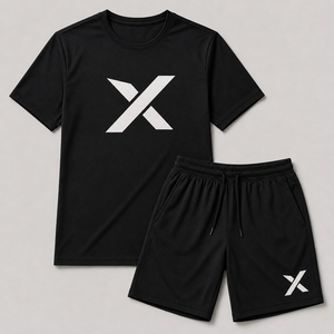 Camiseta Deportiva X Sports City Unisex de Verano, Informal, Cómoda, con Logotipo Tejido, 100% Algodón, Transpirable, de Manga Corta y Cuello Redondo - Product Image 1