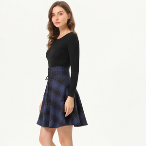 Jupes en flanelle vintage taille haute pour femmes, jupes en flanelle de haute qualité pour l'été, mode streetwear, jupes écossaises pour femmes, jupes d'école pour femmes - Product Image 5
