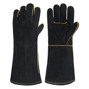 Guantes de Soldadura de Cuero de Primera Calidad, Impermeables, con Protección UV, Unisex, con Logotipo Personalizado, Diseño Personalizado para Uso en Exteriores, en Stock - Product Image 1