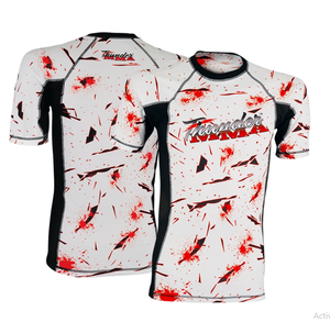 เสื้อรัดรูปแขนยาวโพลีเอสเตอร์ผสมสแปนเด็กซ์ ดีไซน์ใหม่ ขายส่ง คุณภาพสูง ระบายอากาศได้ดี ป้องกันรังสียูวี แห้งเร็ว พิมพ์ลาย สำหรับ MMA - Product Image 1