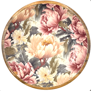 Bol en bois d'acacia naturel 2026 en promotion avec ensemble de cuillères à salade et motif peint pour la maison, les restaurants et la cuisine - Product Image 6