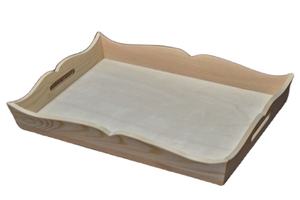 OPTIMISATION Plateau de service rond en bois d'acacia personnalisable pour la cuisine, la maison ou l'hôtel Vaisselle de style classique pour la fête ou la nourriture - Product Image 5