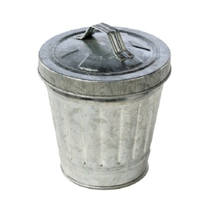 Nouveau panier de rangement rond en métal galvanisé fait main, écologique, portable, pour intérieur et extérieur, haute qualité - Product Image 5