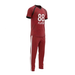 Custom Sublimation Discharge Printing Yarn Dyed Quick Dry 100% Polyester 160g Cricket Jersey Pattern Full Hand Design - Product Image 4