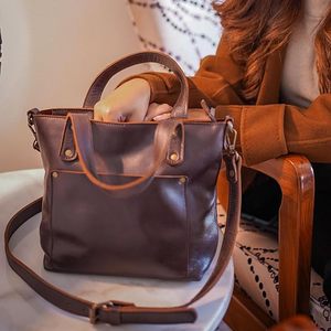 Premium Full-grain Leather Mini Tote Bag with Removable <b>Strap</b> Handcrafted Travel Companion and Zipper Compartment - Product Image 4