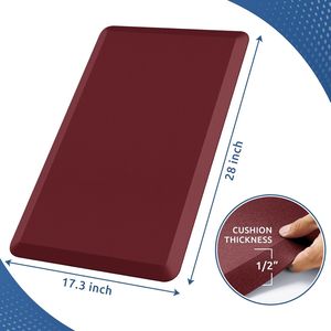 Alfombra Antifatiga para Cocina de 17.3"x28", Tapete de Piso Confortable, Resistente al Agua, Antideslizante, para Escritorio, Kit de Alfombra Acolchada para Cocina - Product Image 3