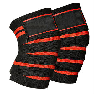 Genouillère de soutien élastique robuste personnalisée avec protection pour la musculation et l'haltérophilie - Bande de compression flexible - Product Image 4