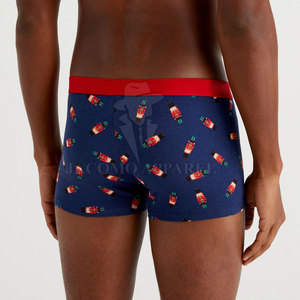 Boxer décontracté en mélange de coton pour homme, respirant, extensible, avec ceinture confortable, pour usage quotidien - Product Image 4