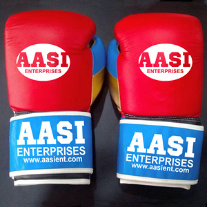 Gants de boxe de gymnastique personnalisés en cuir métallisé Gants de kickboxing d'entraînement spéciaux - Product Image 4