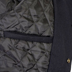 OEM Wholesale Wool Sleeves College Custom <b>Men</b> Baseball Varsity <b>Jacket</b> New Winter Unisex Zipper Stand Hooded Streetwear <b>Jacket</b> - Product Image 6