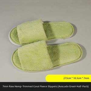 Pantuflas Desechables de Felpa Blanca para Hombre, Mujer y Niños, Pantuflas de Algodón Baratas para Hotel, Viajes, Spa y Hospitalidad - Product Image 3