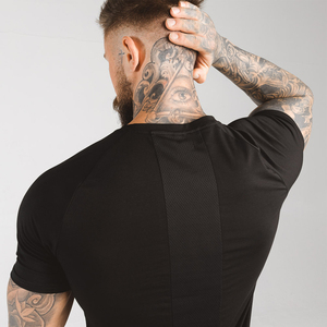 Camiseta de Manga Corta para Hombre, Corte Ajustado, Cuello Redondo, Color Sólido, Estilo Casual, Tejido Jersey, Largo Regular, 100% Algodón - Product Image 5