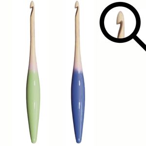 Juego de agujas de ganchillo personalizadas ergonómicas agujas de tejer de hilo de madera de 5mm de alta calidad con cuenco elegante caja de regalo para uso doméstico - Product Image 6